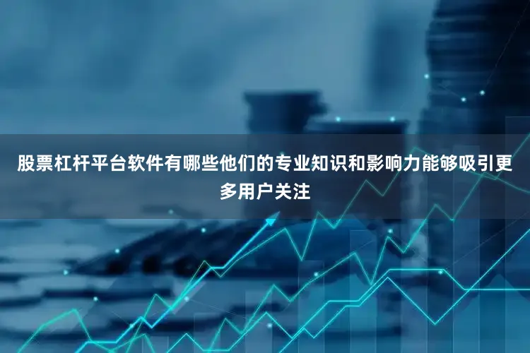 股票杠杆平台软件有哪些他们的专业知识和影响力能够吸引更多用户关注